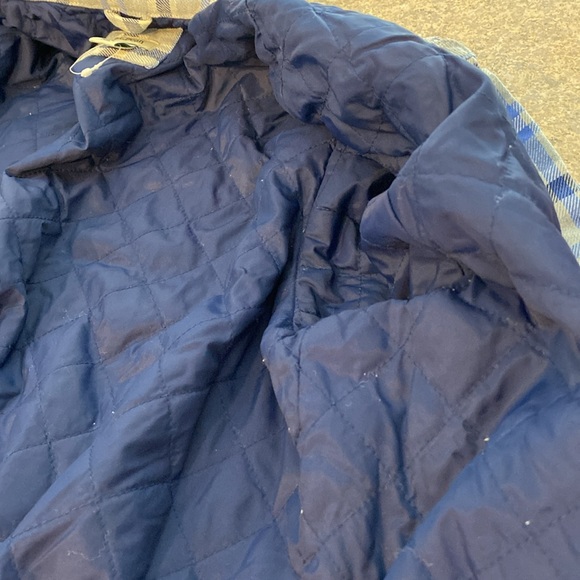L.L. Bean Plaid Shacket Shirt Jacket Quilted Lining Button Up Primaloft Large - Picture 14 of 16